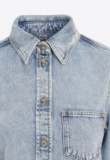 Long-Sleeved Denim Shirt