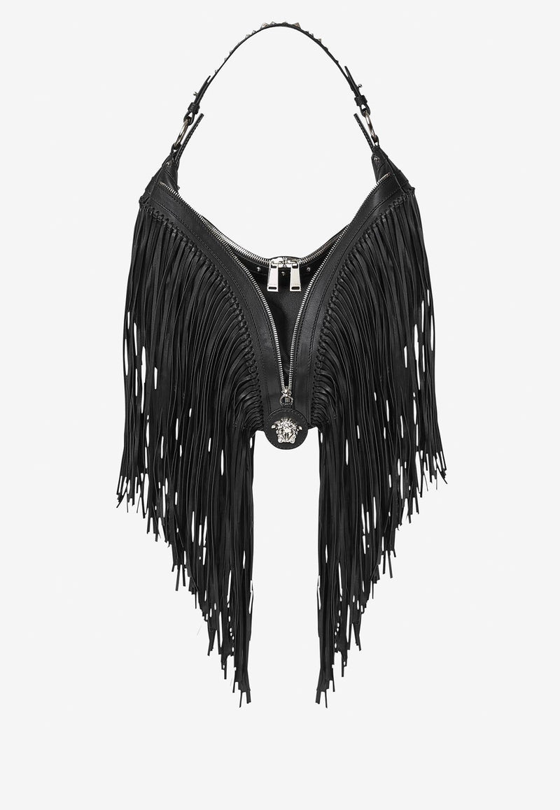 Repeat Fringed Hobo Shoulder Bag