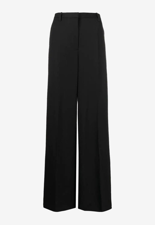 Wide-Leg Wool Pants