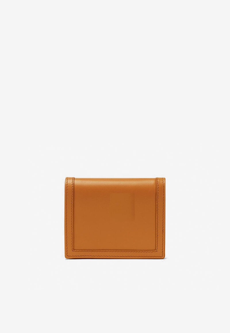 Greca Goddess Bi-Fold Wallet in Calf Leather