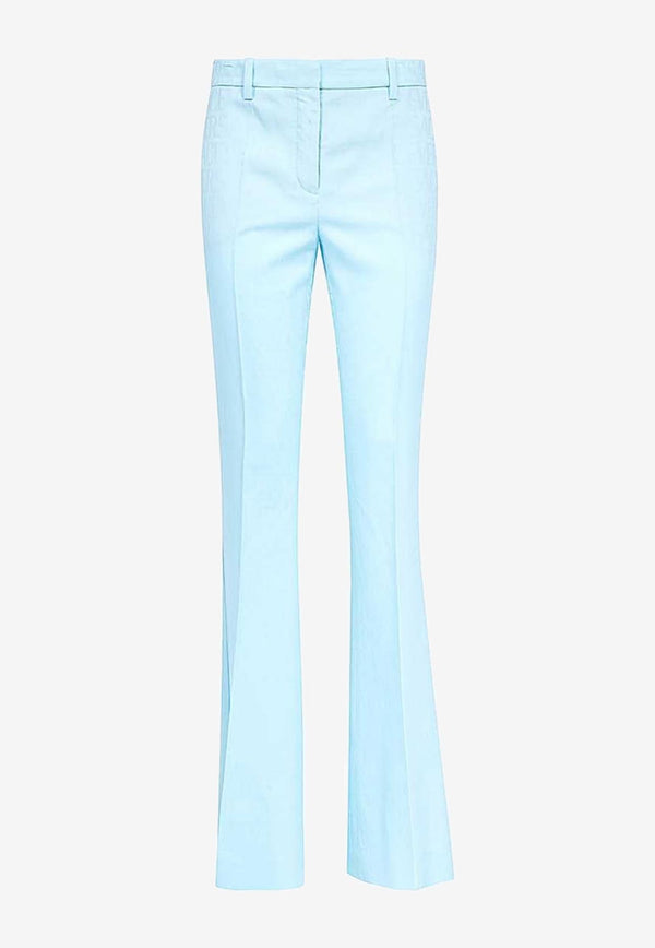 Tailored Wool Flared Pants