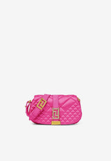 Mini Greca Goddess Quilted Satin Shoulder Bag