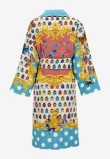 Butterflies Print Bathrobe