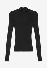 Seamless Turtleneck Knitted Top