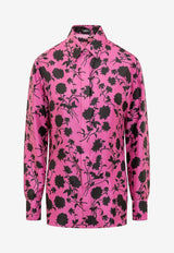 Floral Print Silk Shirt