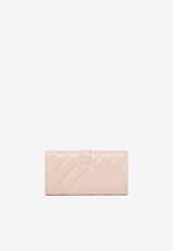 Greca Goddess Clutch in Quilted Leather