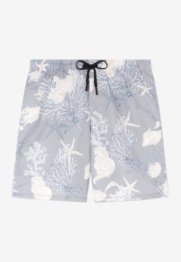 Barocco Sea Print Boardshorts