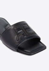 AC Leather Slides