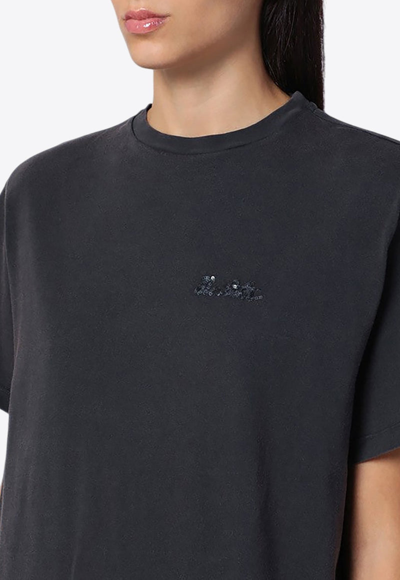 Sequined Logo T-shirt