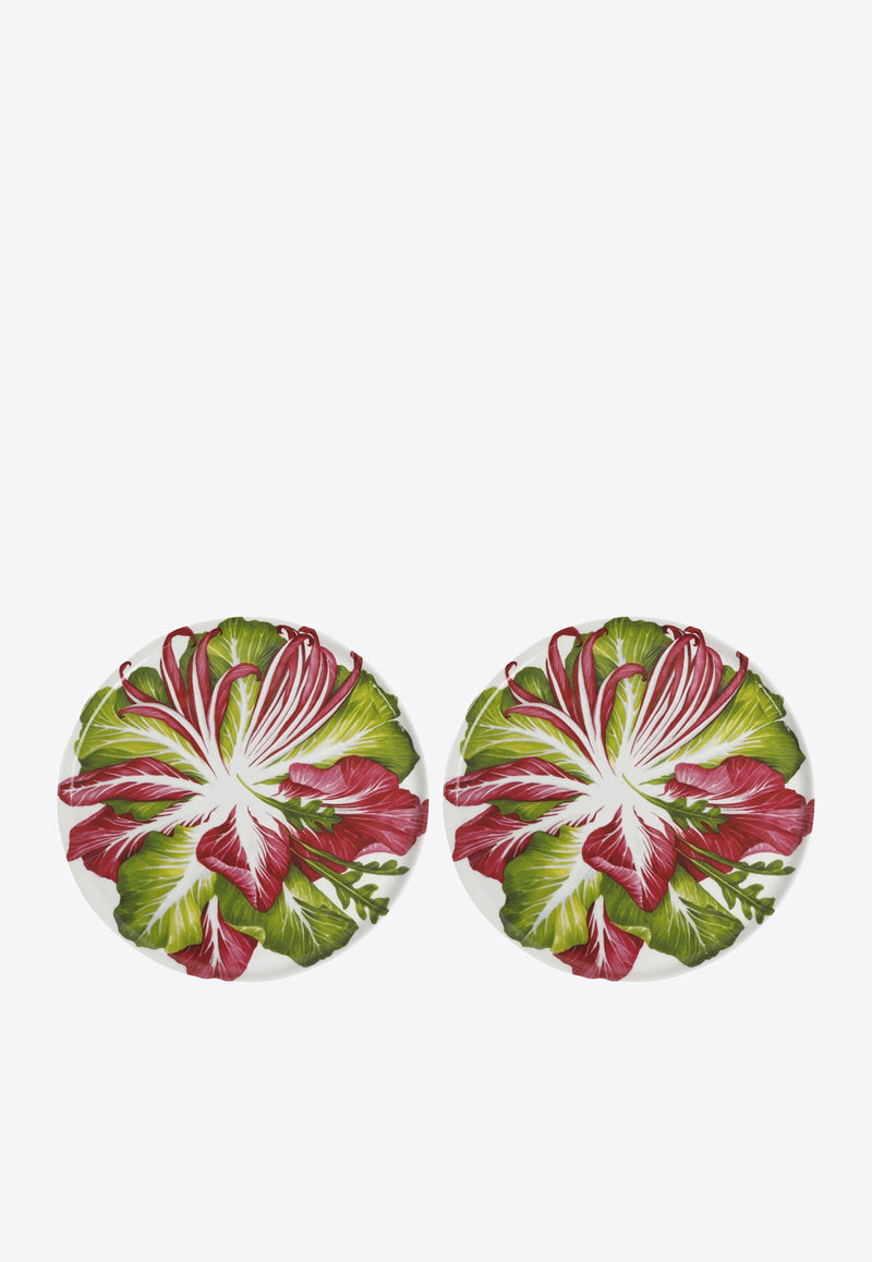 Round Salad Platter - Set of 2