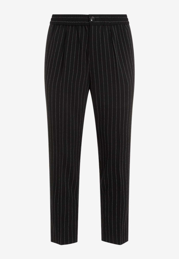 Pinstripe Pants in Virgin Wool