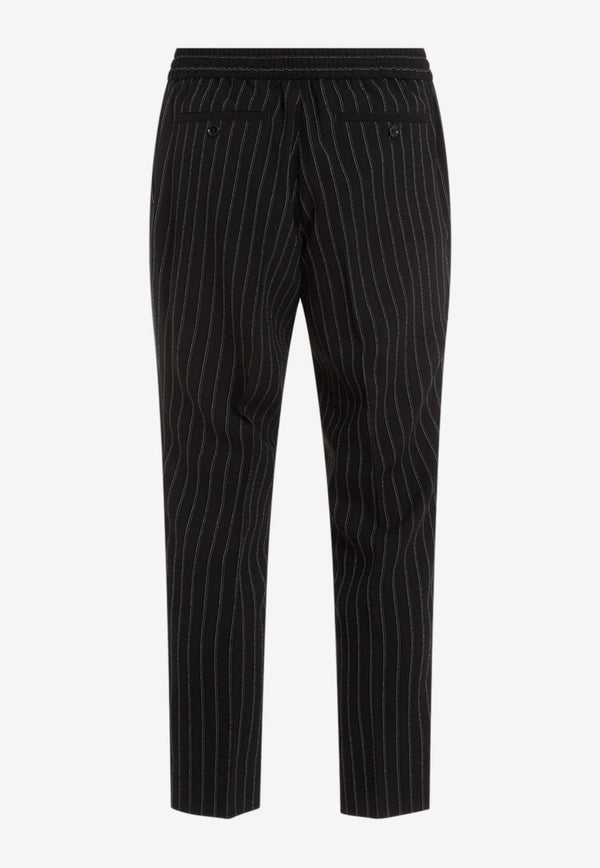 Pinstripe Pants in Virgin Wool