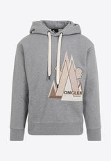 Logo Applique Drawstring Hoodie