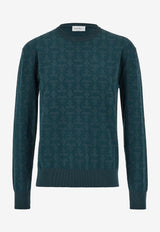 Jacquard Gancini Crewneck Sweater