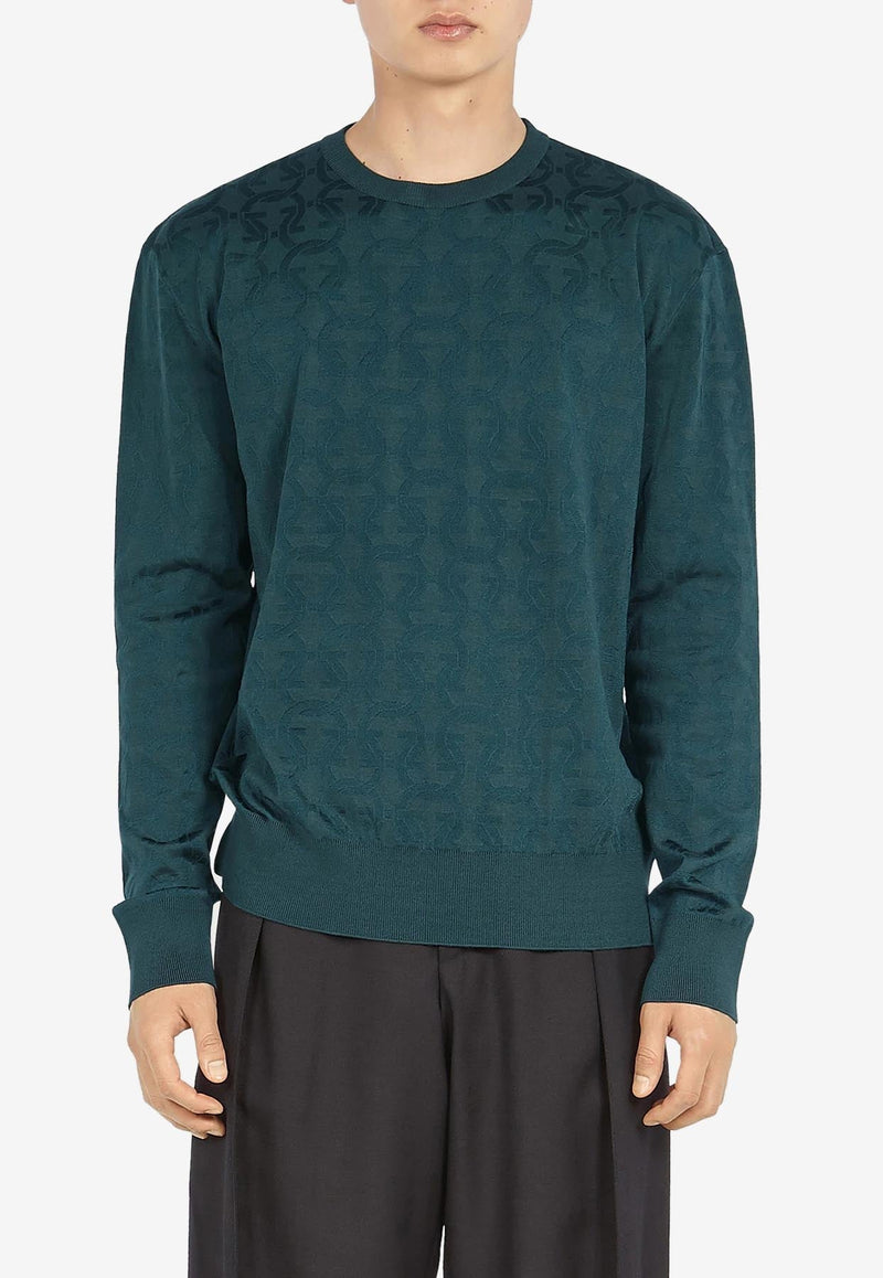 Jacquard Gancini Crewneck Sweater