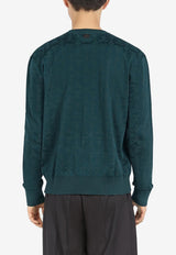 Jacquard Gancini Crewneck Sweater