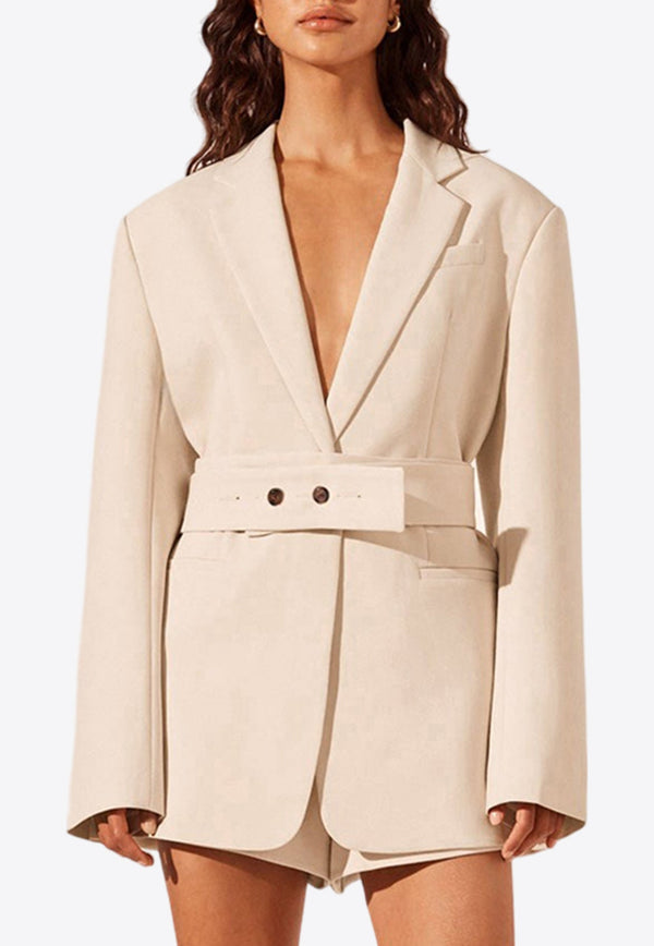 Irena Oversized Tailored Mini Blazer Dress