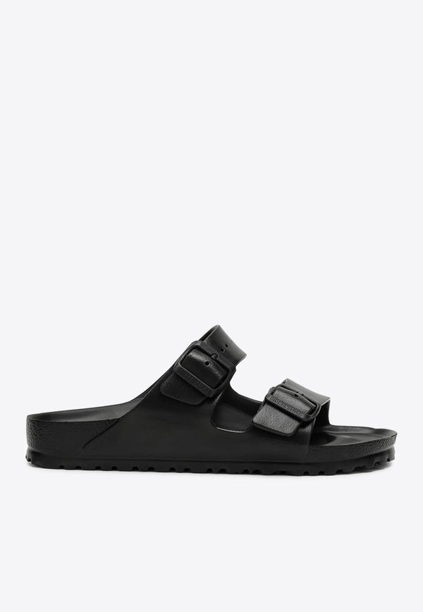 Arizona Double-Buckle Leather Slides