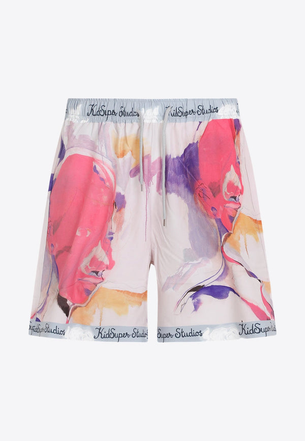 Graphic-Print Bermuda Shorts