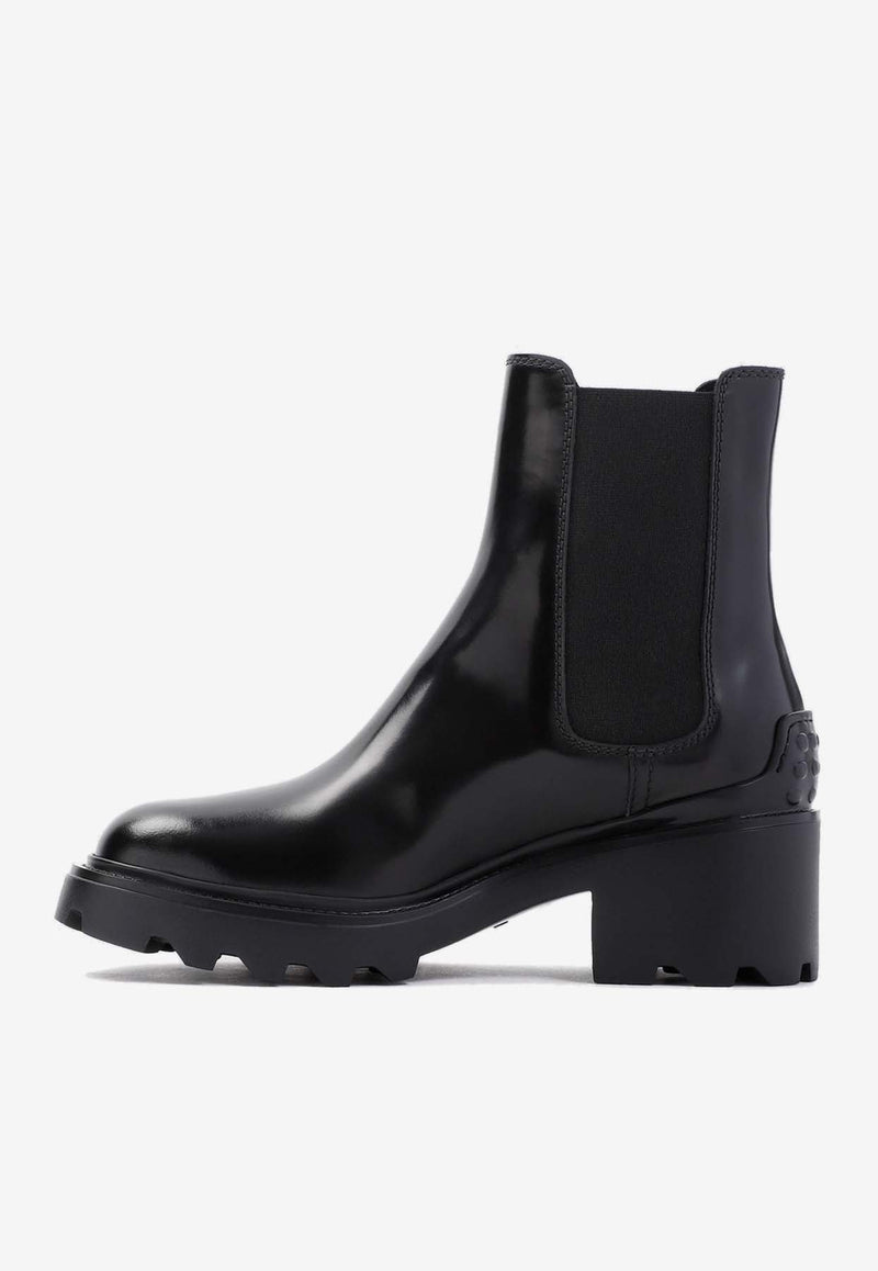 60 Patent Leather Chelsea Boots