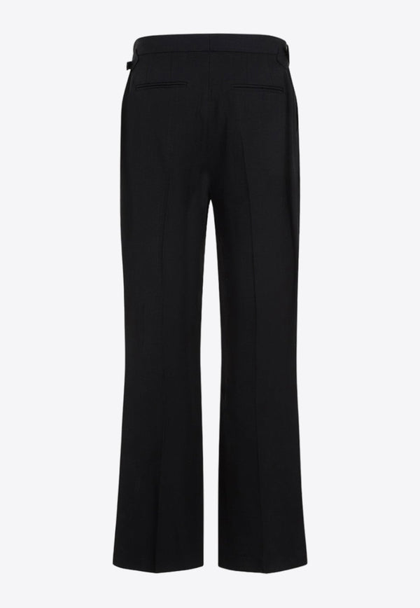 Straight-Leg Pants in Silk Blend