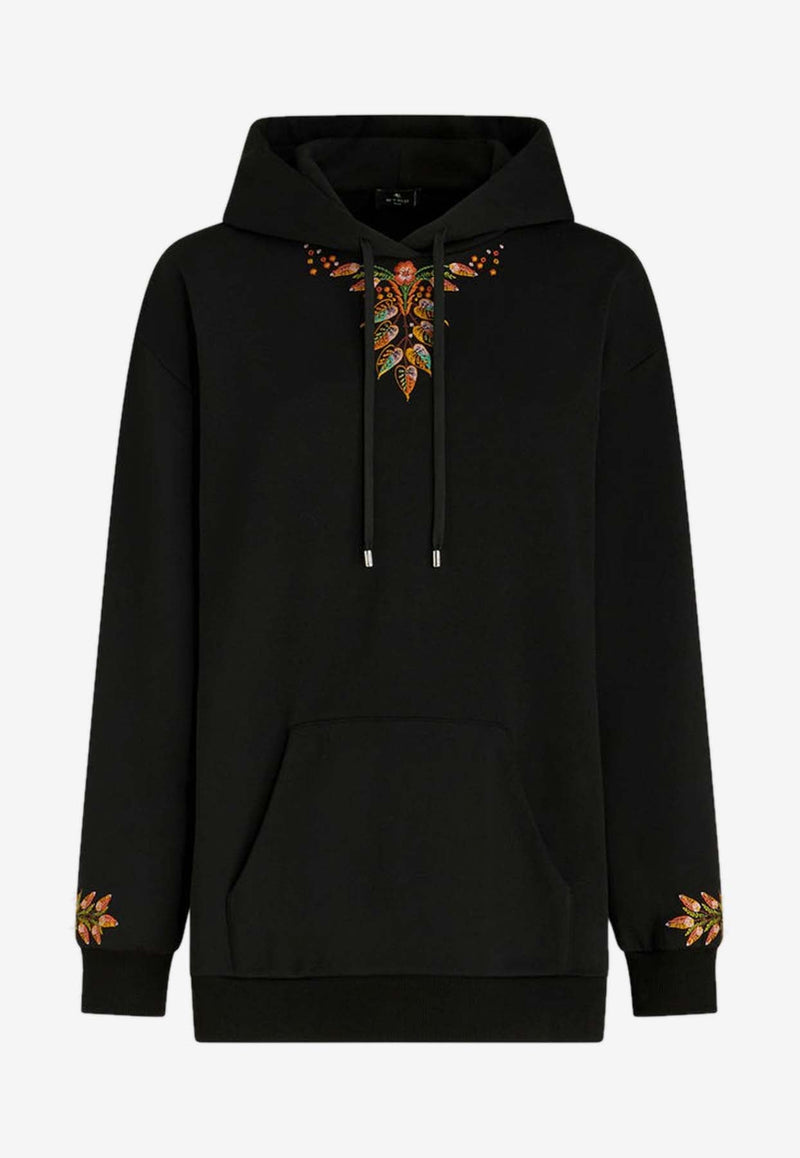 Foliage Embroidered Hoodie