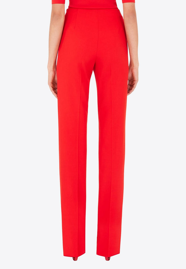 Classic Wool Straight-Leg Pants