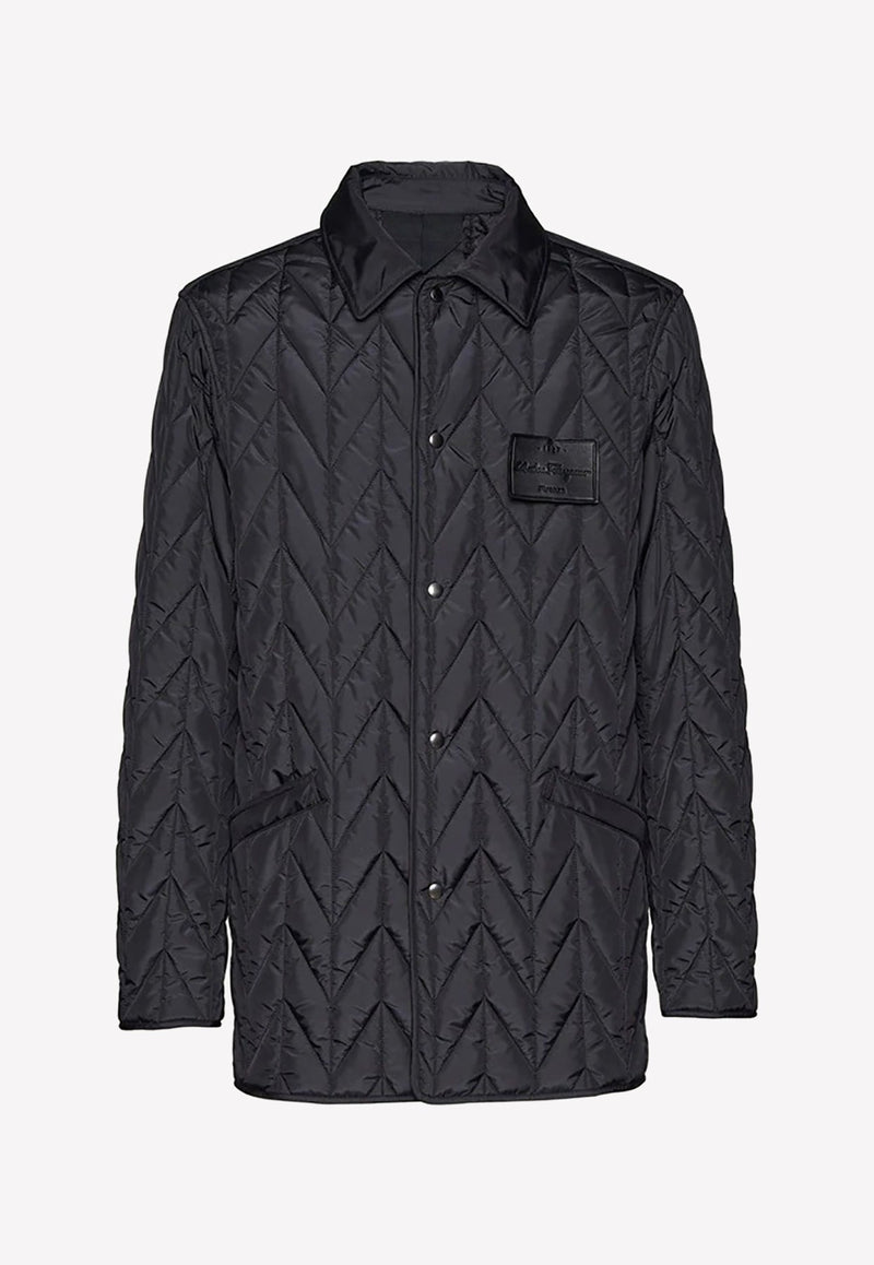 Logo Patch Quilted Jacket