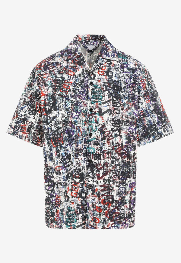 Graphic Print Short-Sleeved Shirt