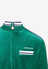 Logo Velour Track Jacket