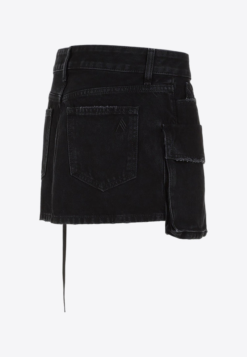 Fay Pocket-Detailed Denim Mini Skirt