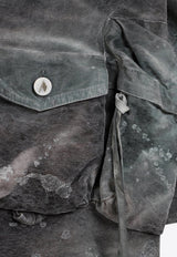 Fern Stained Camouflage Denim Jacket