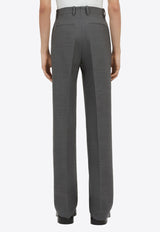 Straight-Leg Tailored Pants