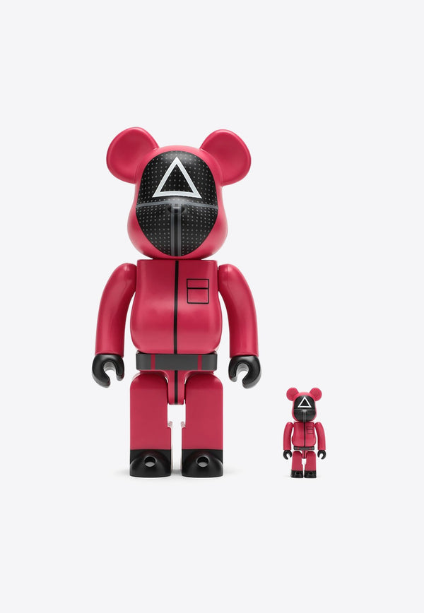 Bearbrick 100%+400% Squid Game Guard Triangle