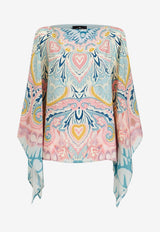 Lucky Clover Silk Poncho