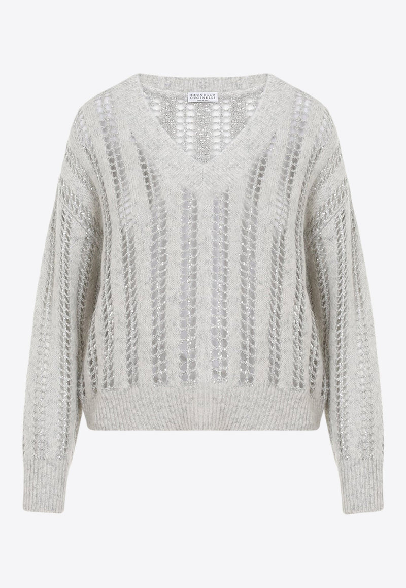 3D Ribbed Knit Sweater