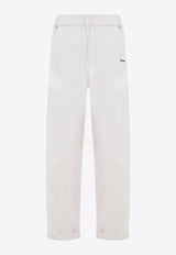 Straight-Leg Casual Pants