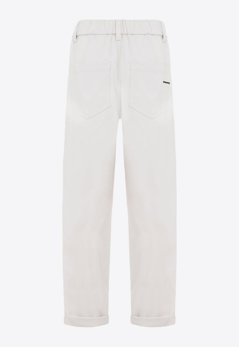 Straight-Leg Casual Pants