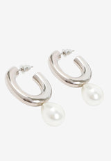Pearl Egg Hoop Earrings