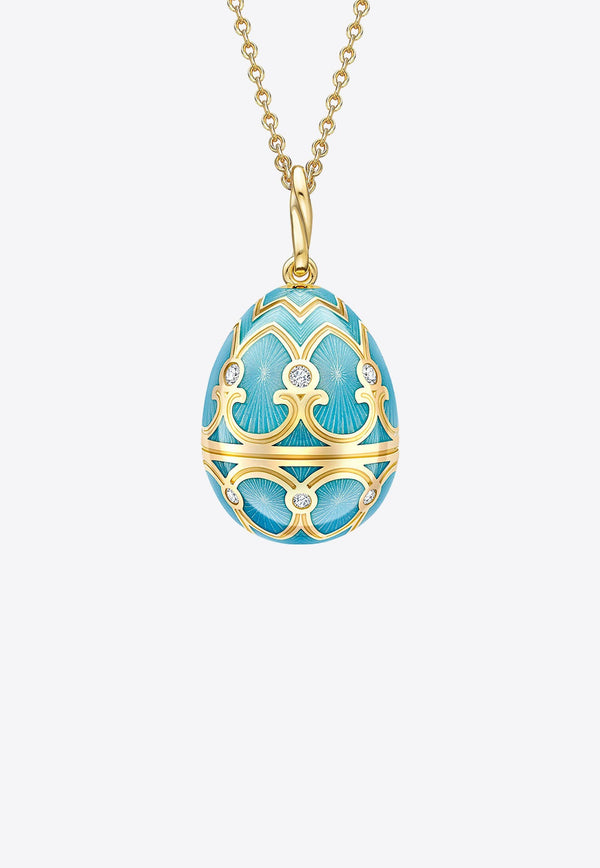 Heritage Egg Pendant Necklace in 18-karat Yellow Gold