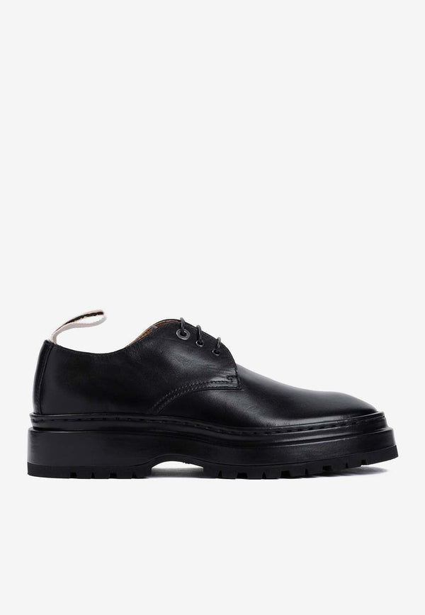 Pavane Leather Derby Lace-Up Shoes