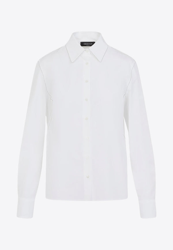 Long-Sleeved Button-Up Shirt