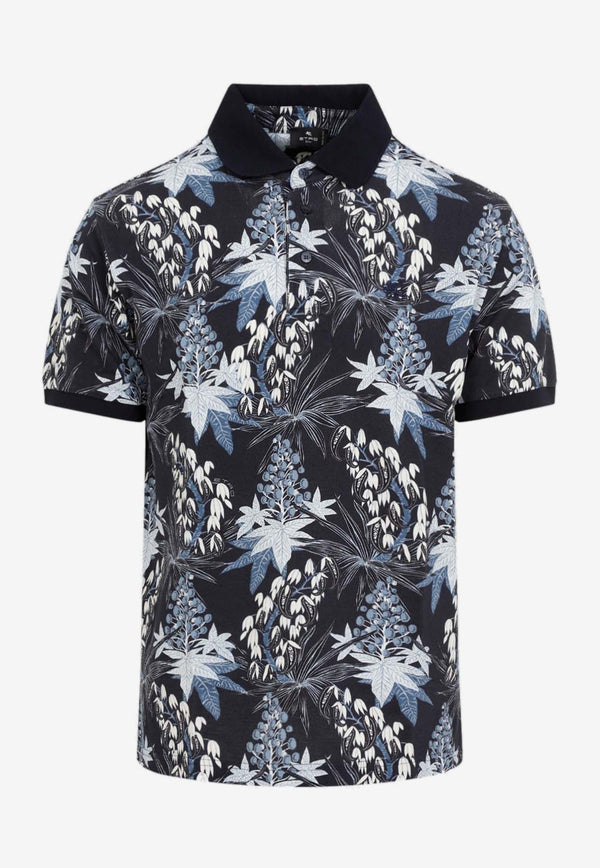 Floral Print Polo T-shirt