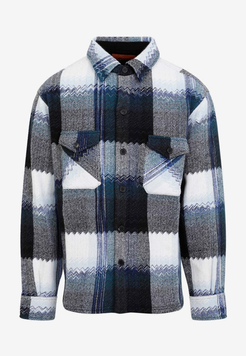 Checked Wool Overshirt