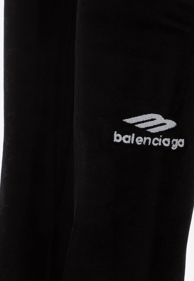 Logo Velvet Leggings