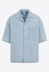 Chambray Short-Sleeved Shirt