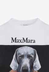 Dog-Print Crewneck T-shirt