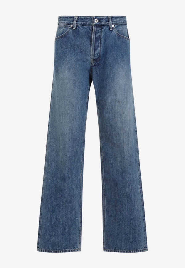 Overwashed Straight Jeans