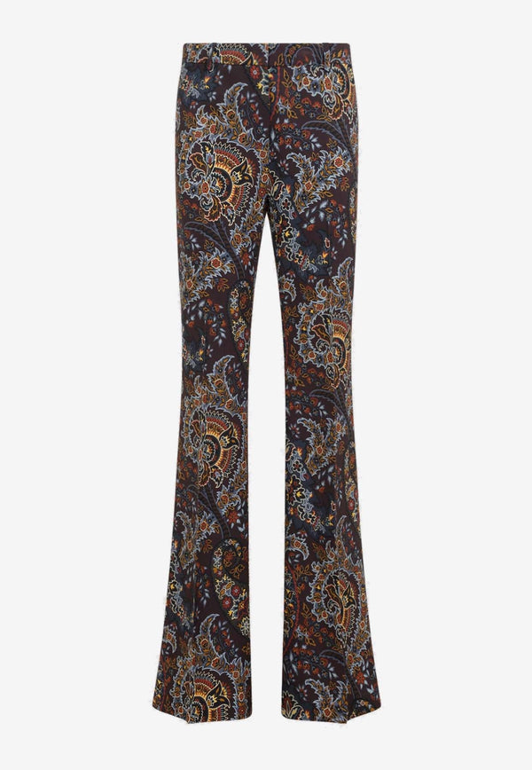 Paisley Print Cady Pants