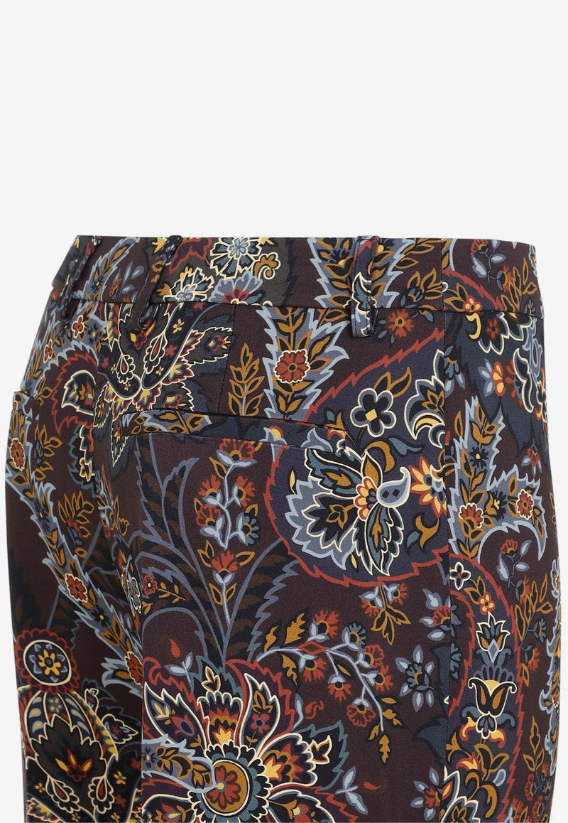 Paisley Print Cady Pants